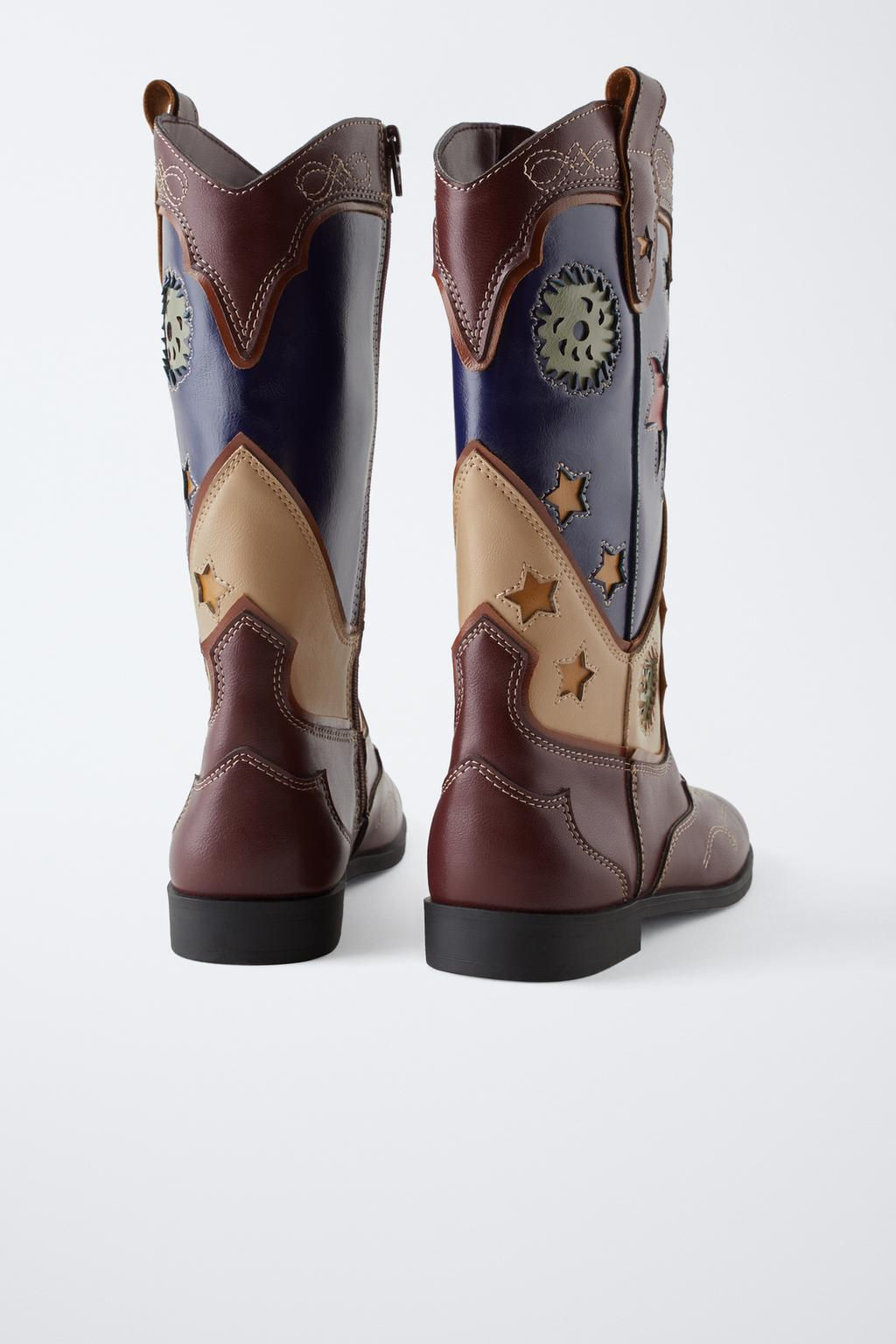 EMBELLISHED COWBOY BOOTS - Zara фото 4