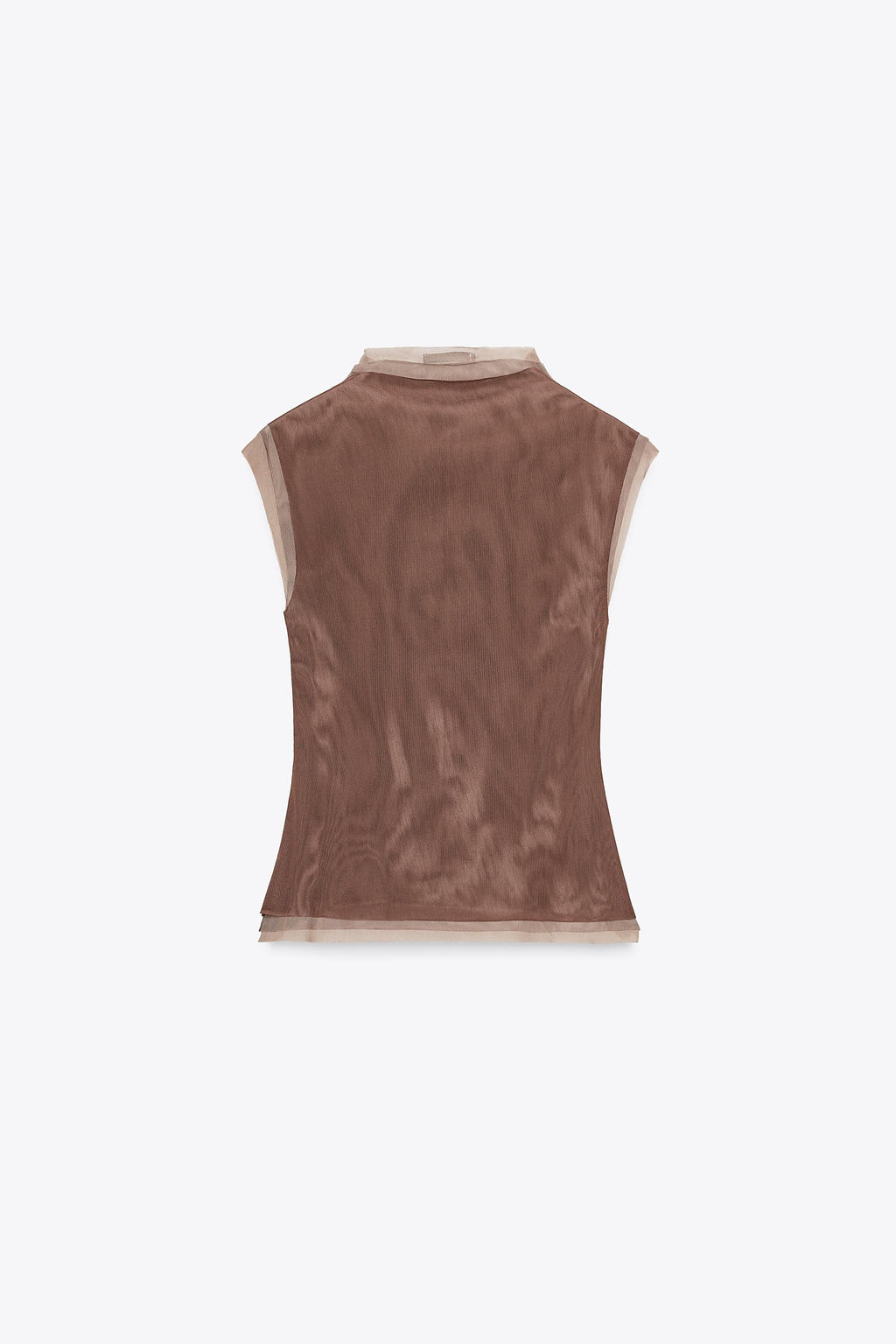 TULLE HIGH NECK T-SHIRT - Zara фото 6
