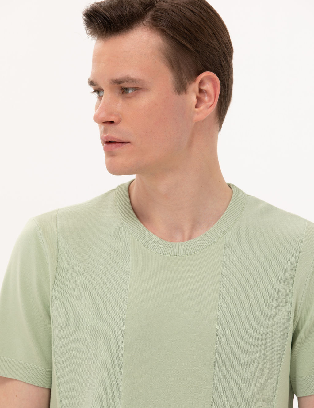 Su Ye_ili Slim Fit Bisiklet Yaka Triko Ti__rt
