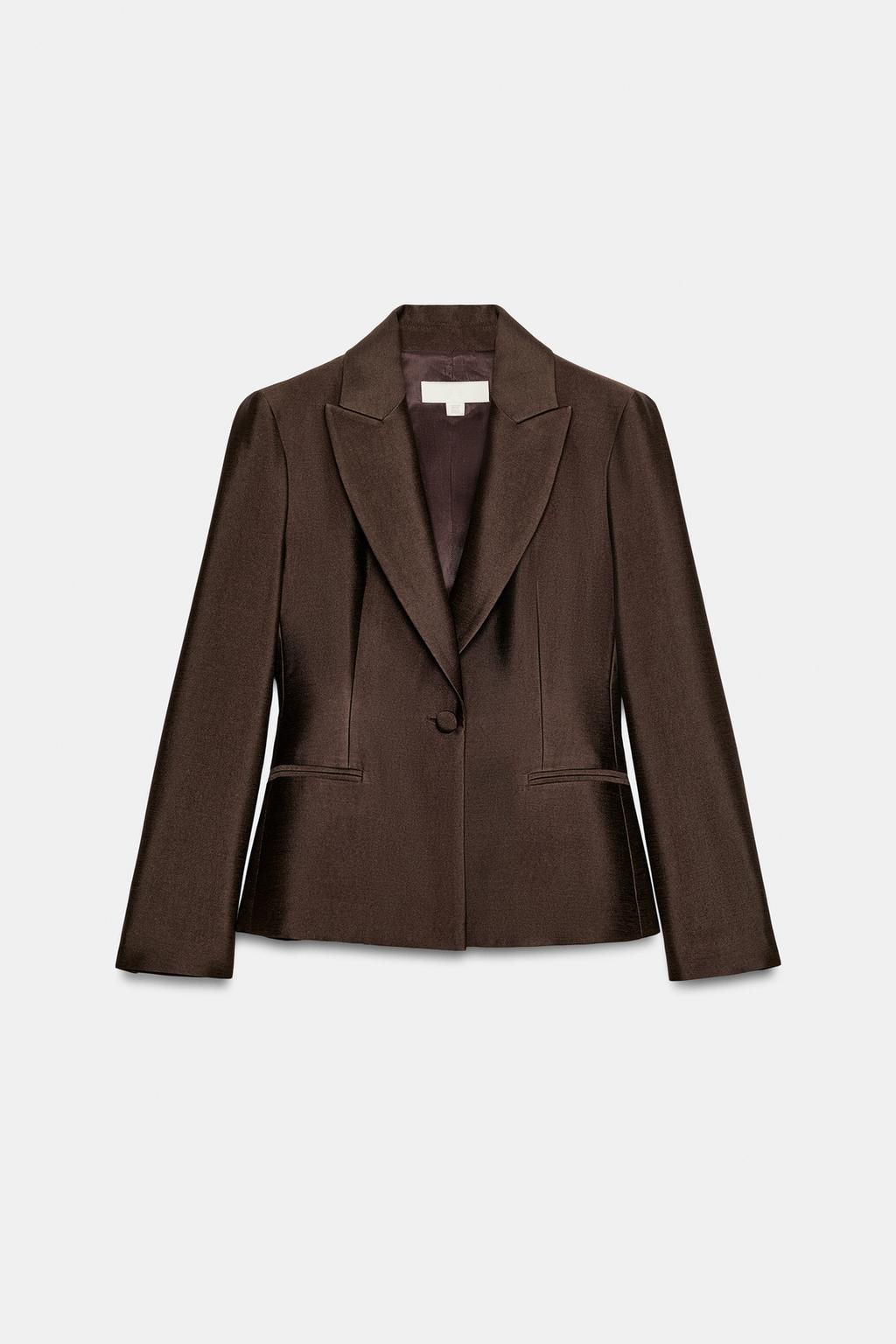 SATIN FITTED BLAZER - Zara фото 7