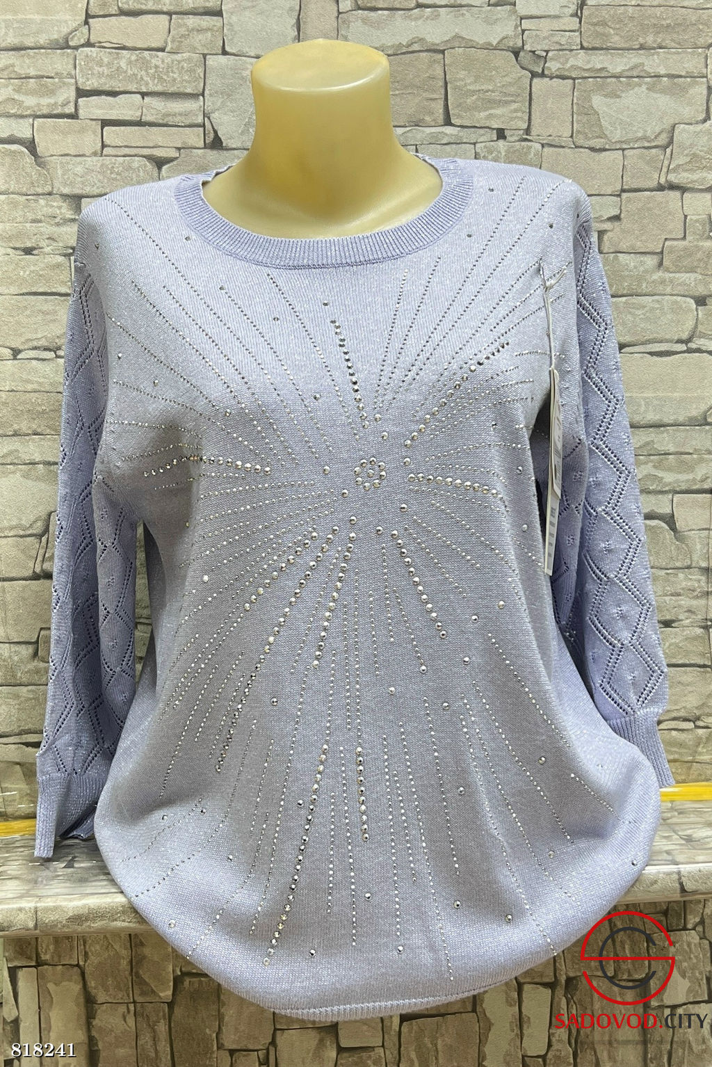 Свитер женский со стразами - Bruno фото 7
