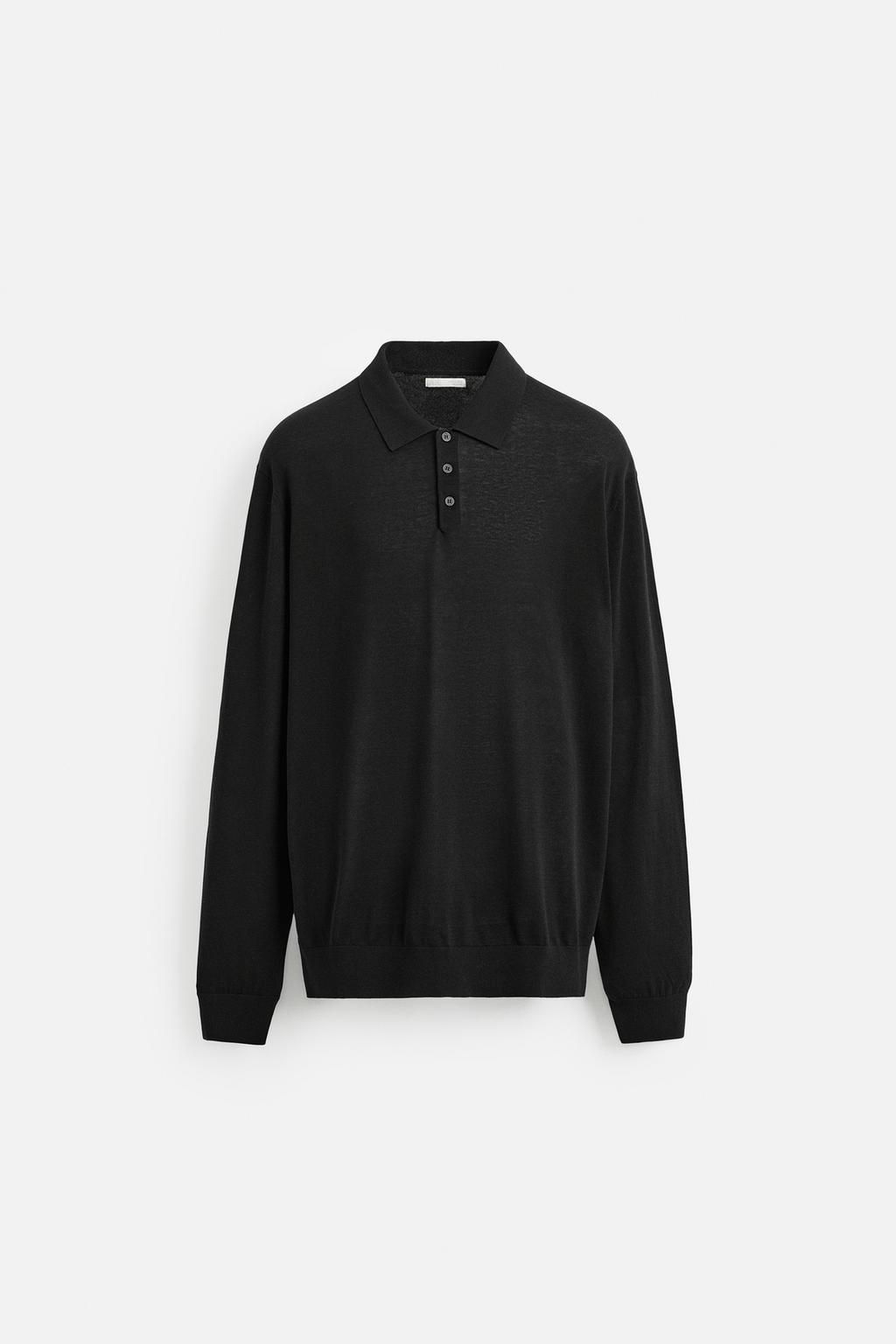KNIT COTTON - SILK POLO SHIRT - Zara фото 23