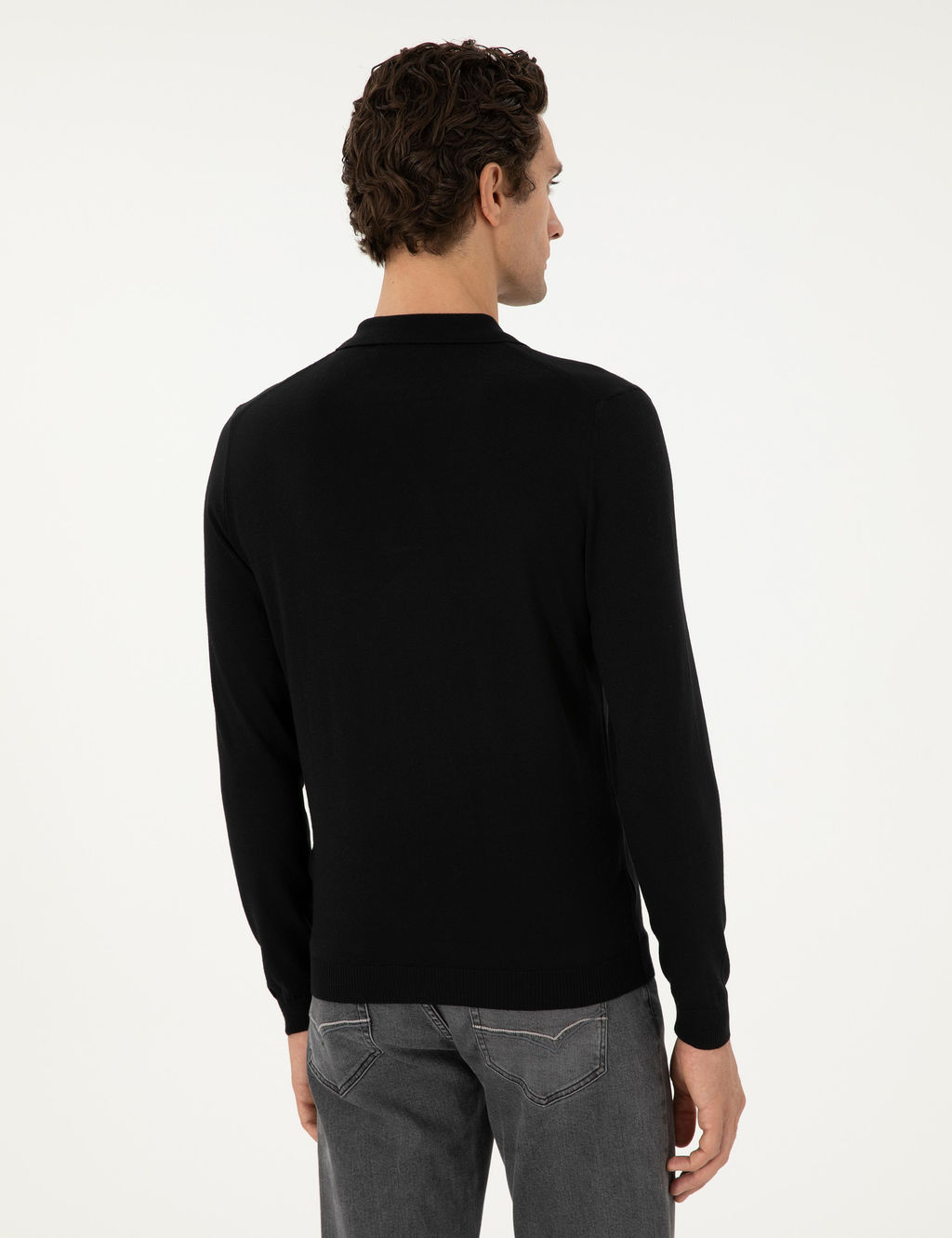 Черный базовый свитер обычного кроя - Cacharel фото 5