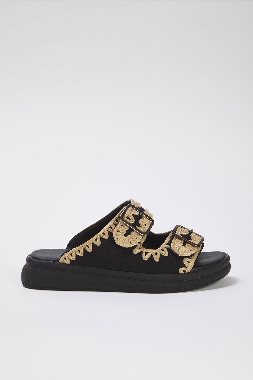 Trendyol Shoes Siyah Nak?sl? Antik Tokal? Duz Kad?n Terlik TAKSS25TE00005 - Trendyolmilla фото 3