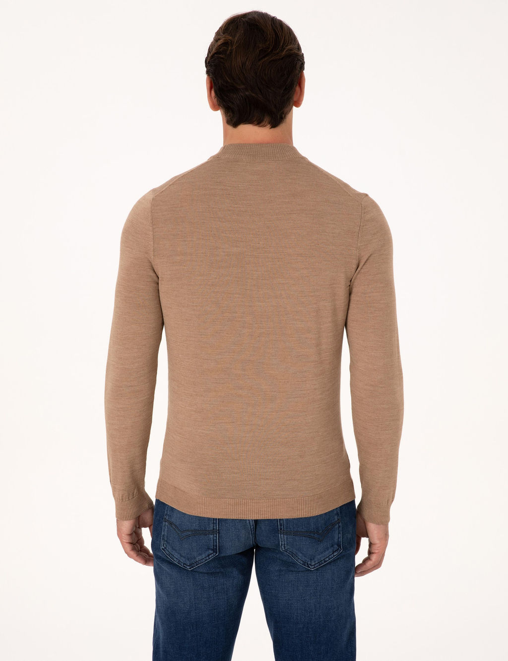 Camel Slim Fit Basic Kazak - Cacharel фото 5