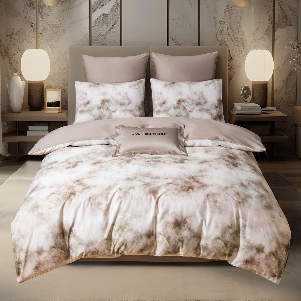 Комплект постельного белья Сатин Премиум на резинке CPAR053 180*200*30;160*200*30;140*200*30 Евро 4 Наволочки