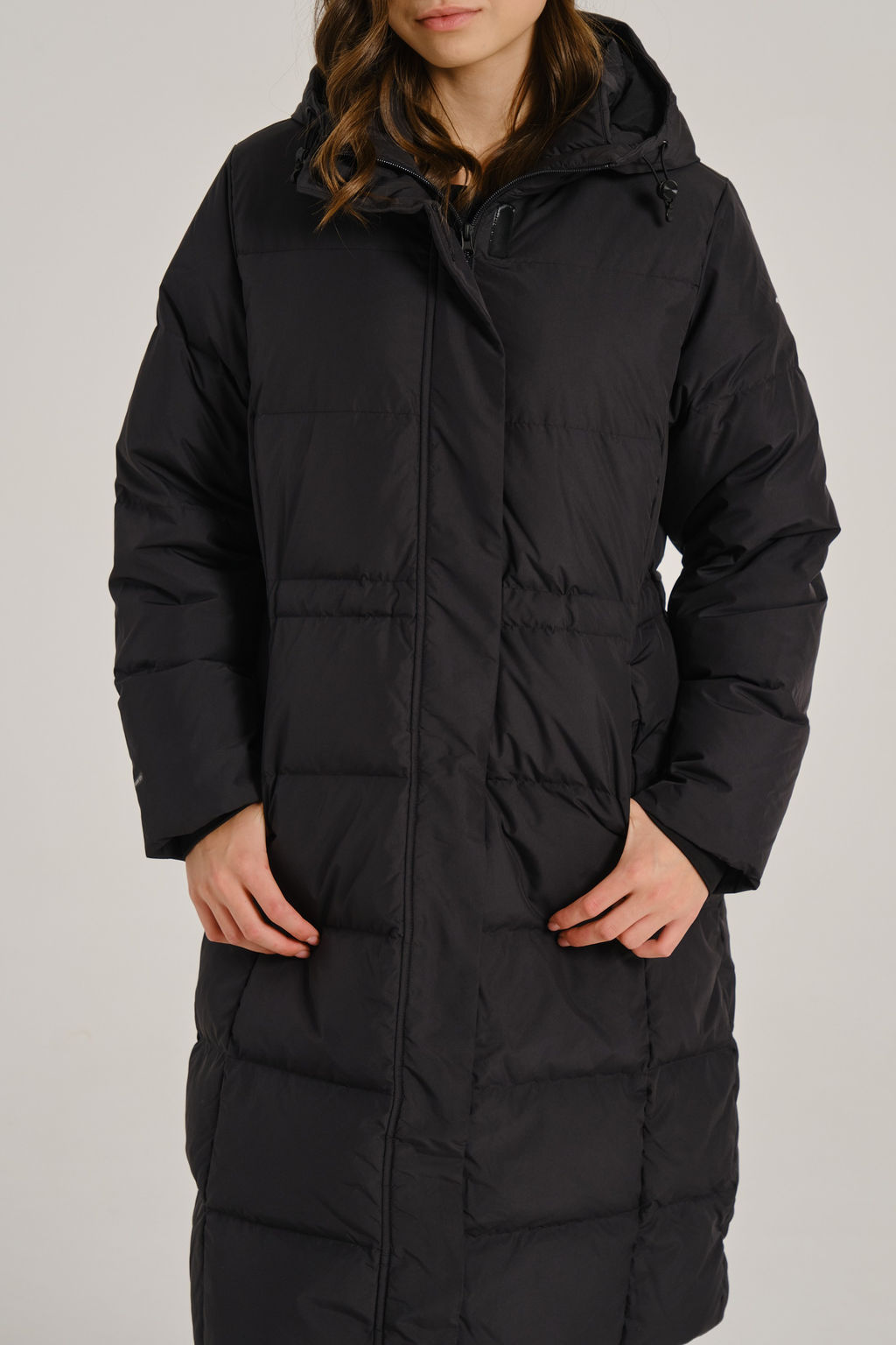 Пуховик длинный Черный TRN Long Down Jacket - Anta фото 5