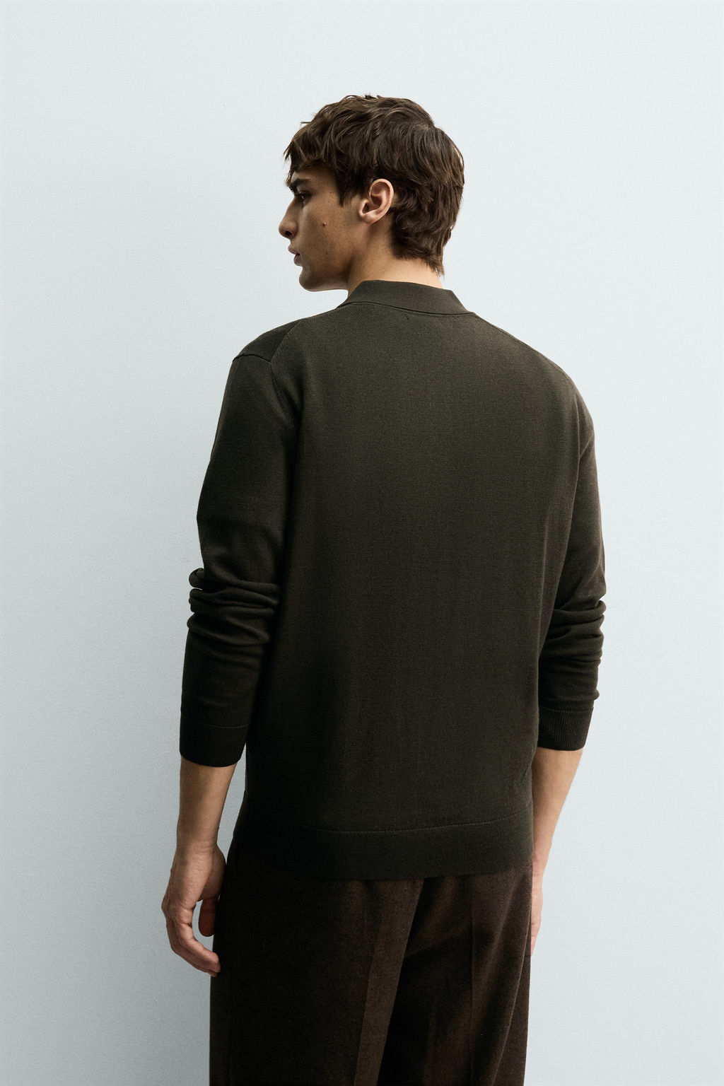 WOOL KNIT POLO SHIRT - Zara фото 10