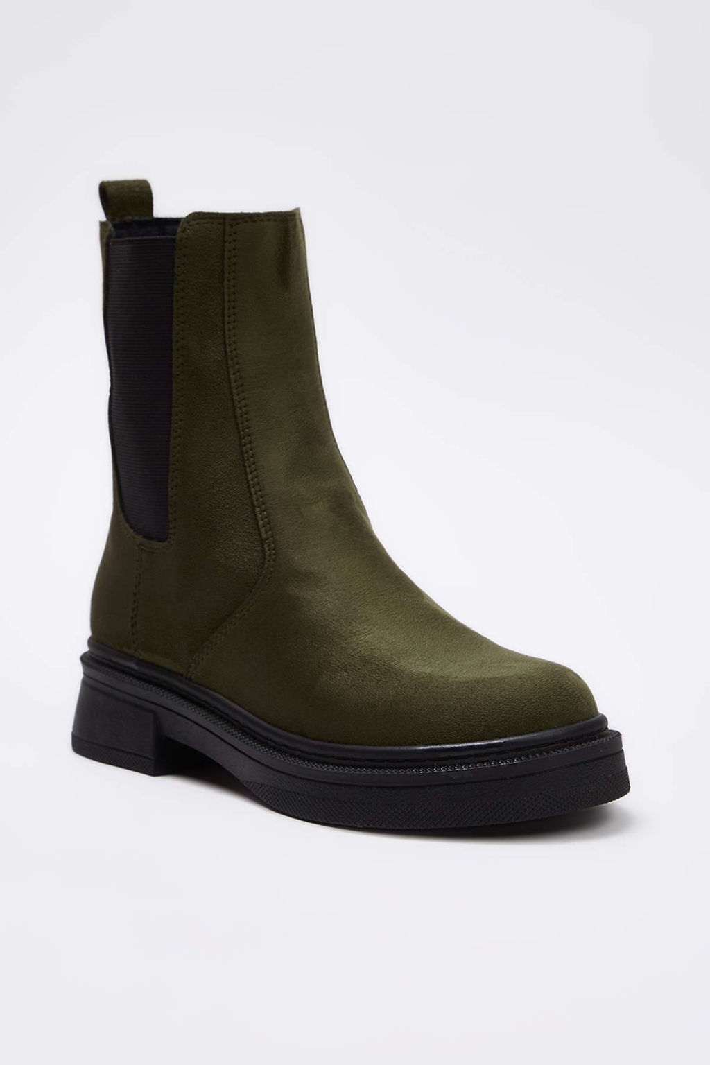 Kahverengi Suet Duz Tabanl? Chealsea Kad?n Bot TAKAW26BO00085 - Trendyolmilla фото 7