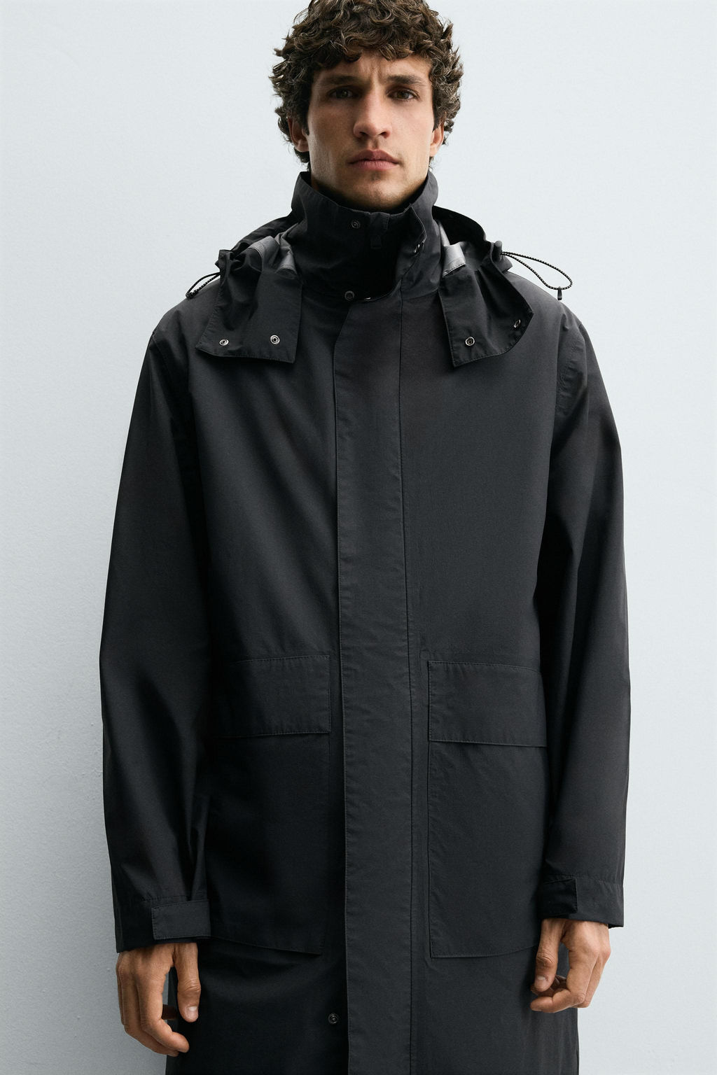 WATER-REPELLENT DETACHABLE TECHNICAL PARKA - Zara фото 5