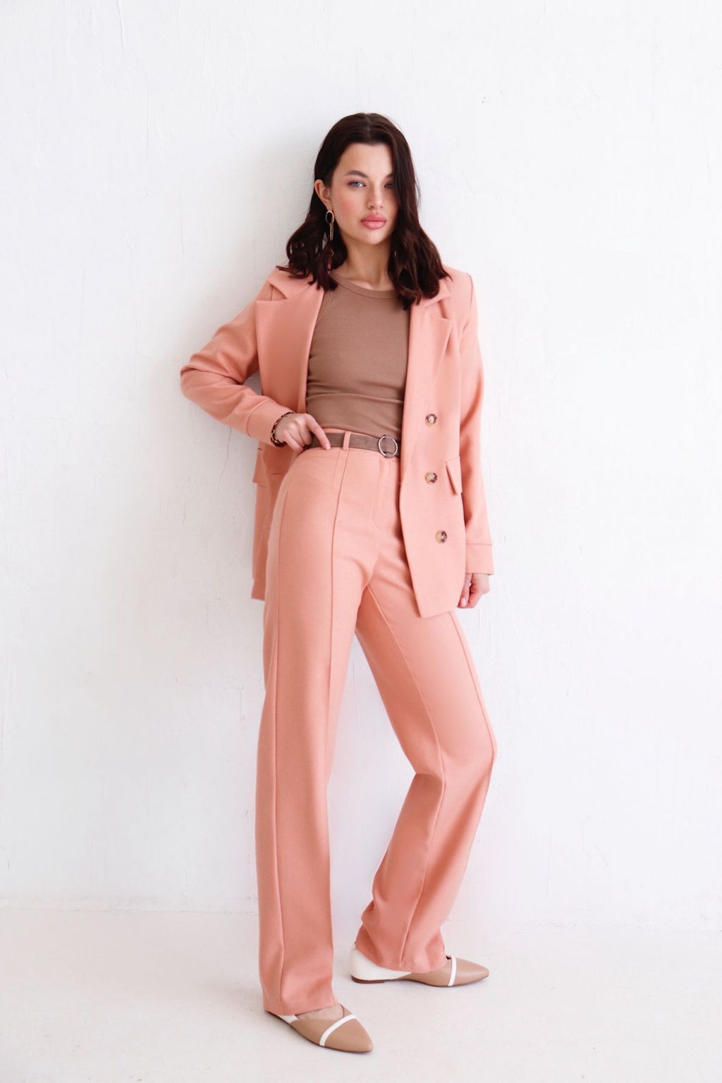 Брюки со стрелками в тёплом розовом - Martichelli фото 8