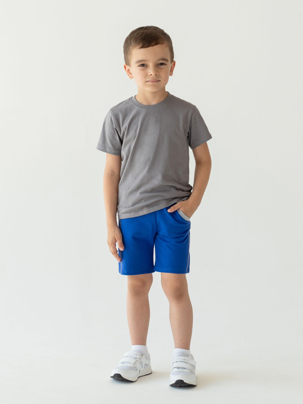 Футболка детская серая