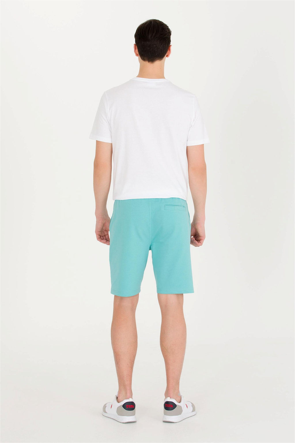Мужские мятные трикотажные шорты - U.s. polo assn фото 4