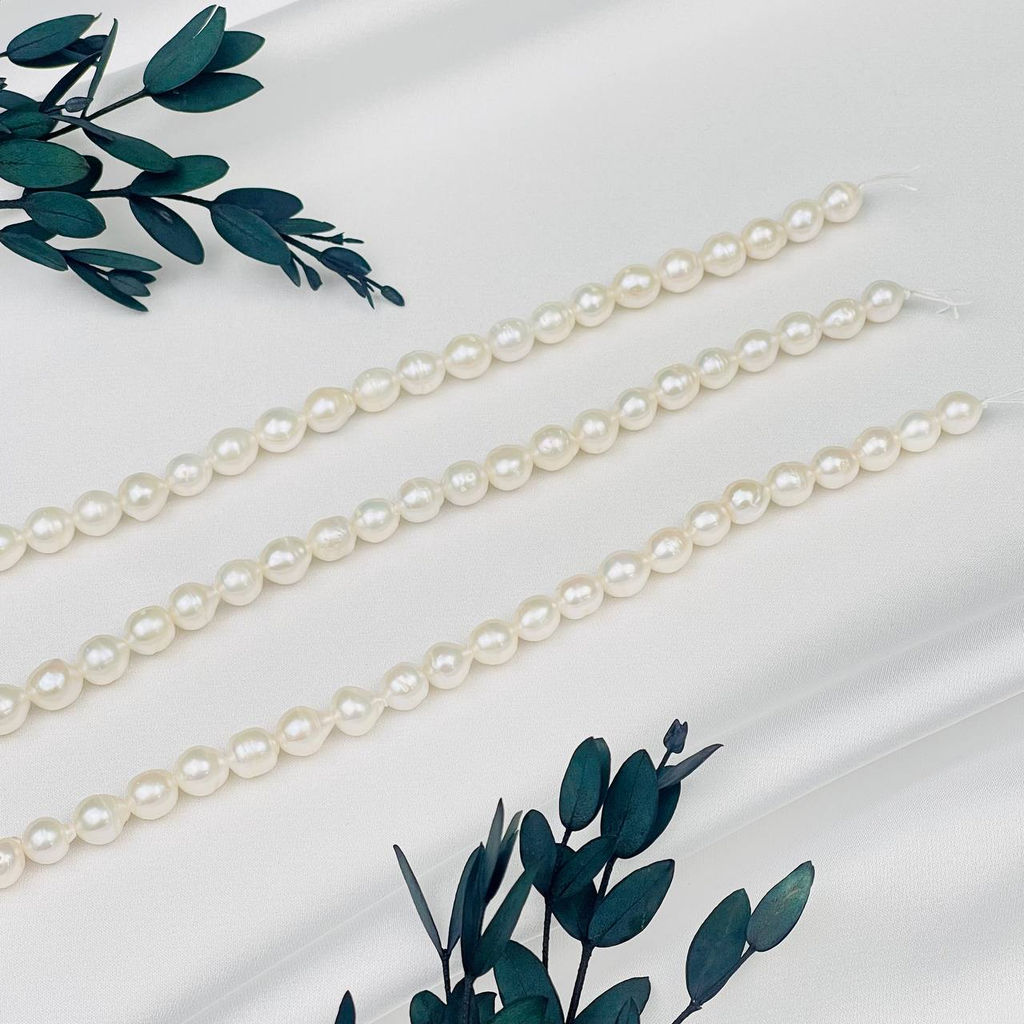 Бусины для украшений из белого Жемчуга 40 см