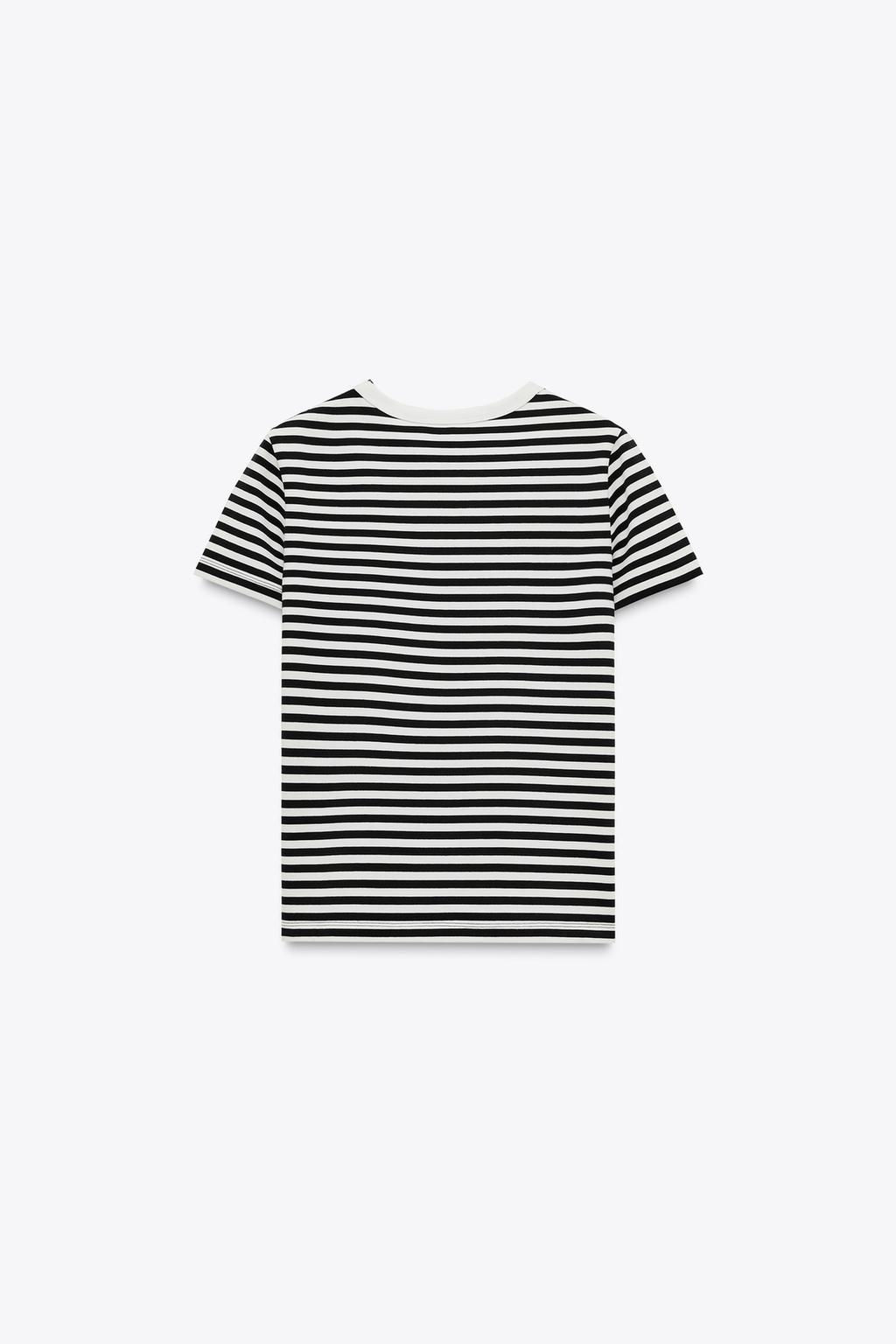 SHORT SLEEVE INTERLOCK T-SHIRT - Zara фото 10