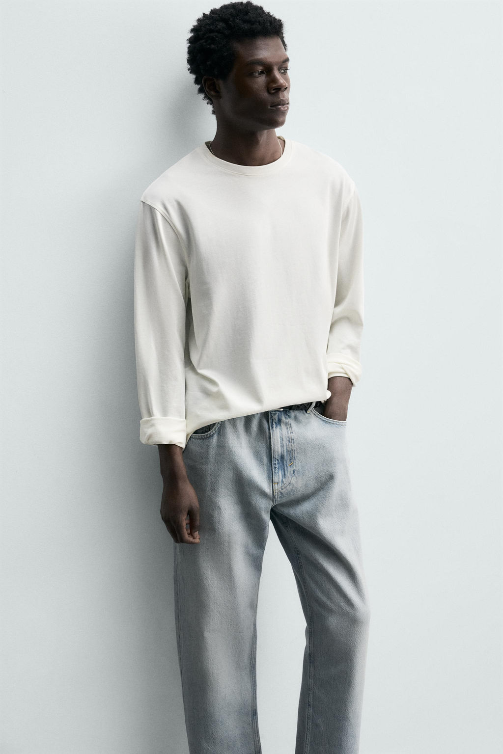 JEANS STRAIGHT FIT / Azul claro - Zara фото 8