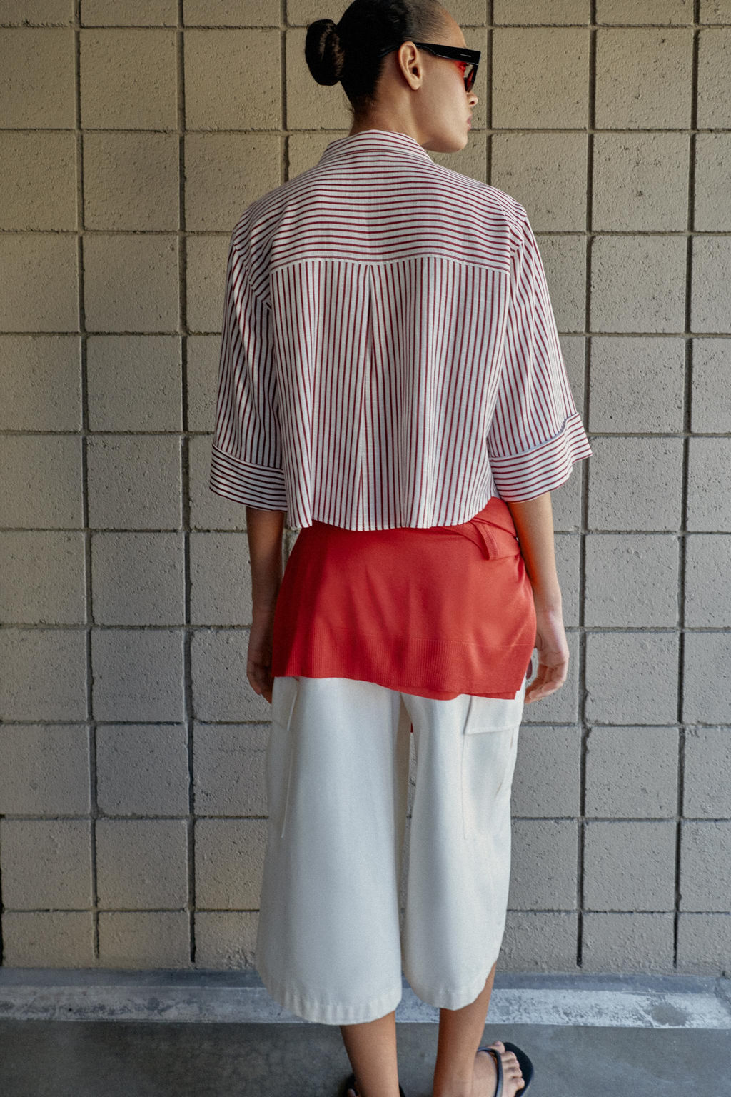 CAMISA RAYAS CON LINO / rayas - Zara фото 5