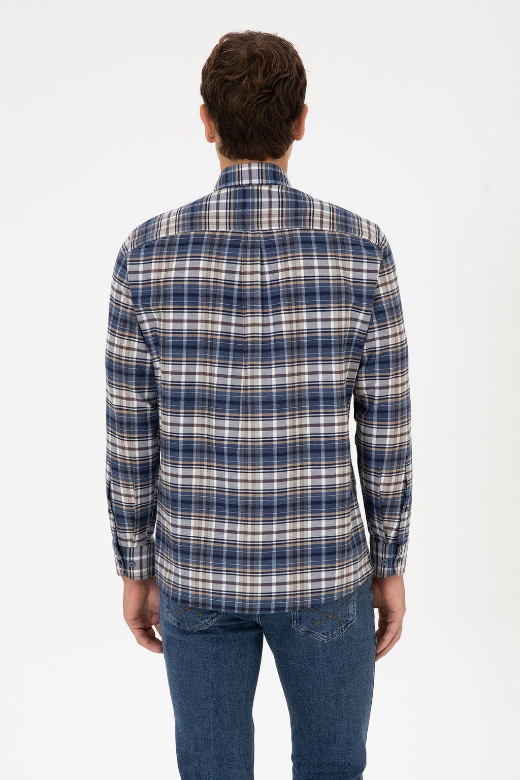 Erkek A__k Lacivert Uzun Kollu G_mlek - U.s. polo assn фото 5