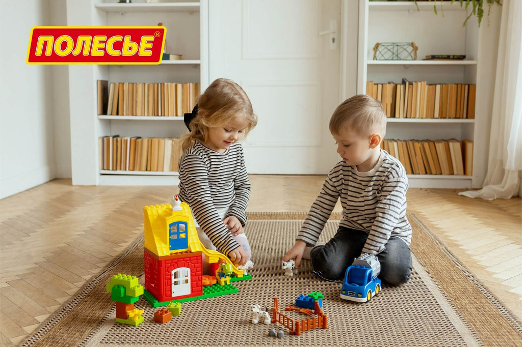 Конструктор Макси - Весёлая ферма (50 элементов) (в коробке) - Полесье фото 7