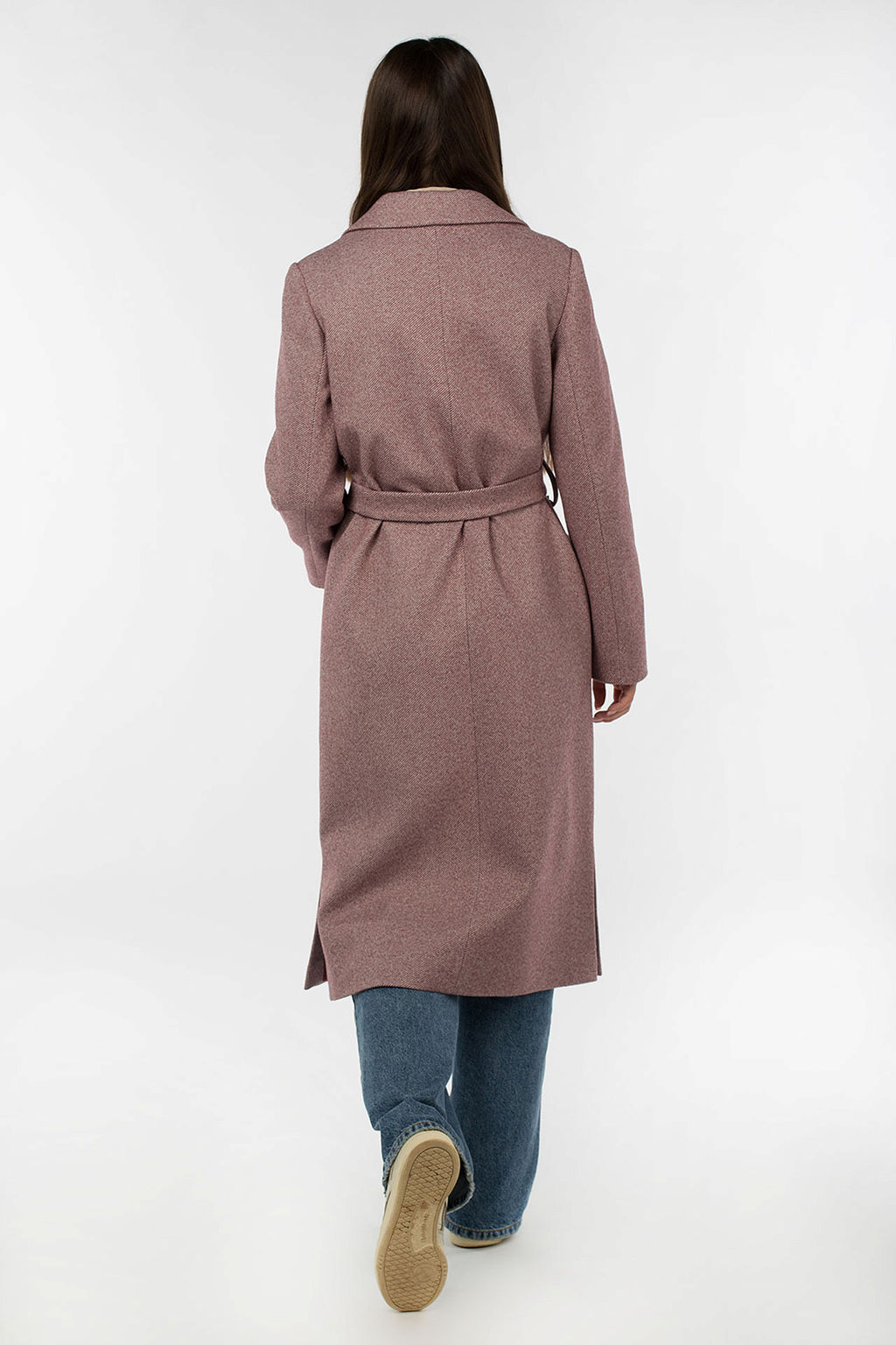 Пальто женское демисезонное (пояс) - El podio фото 4