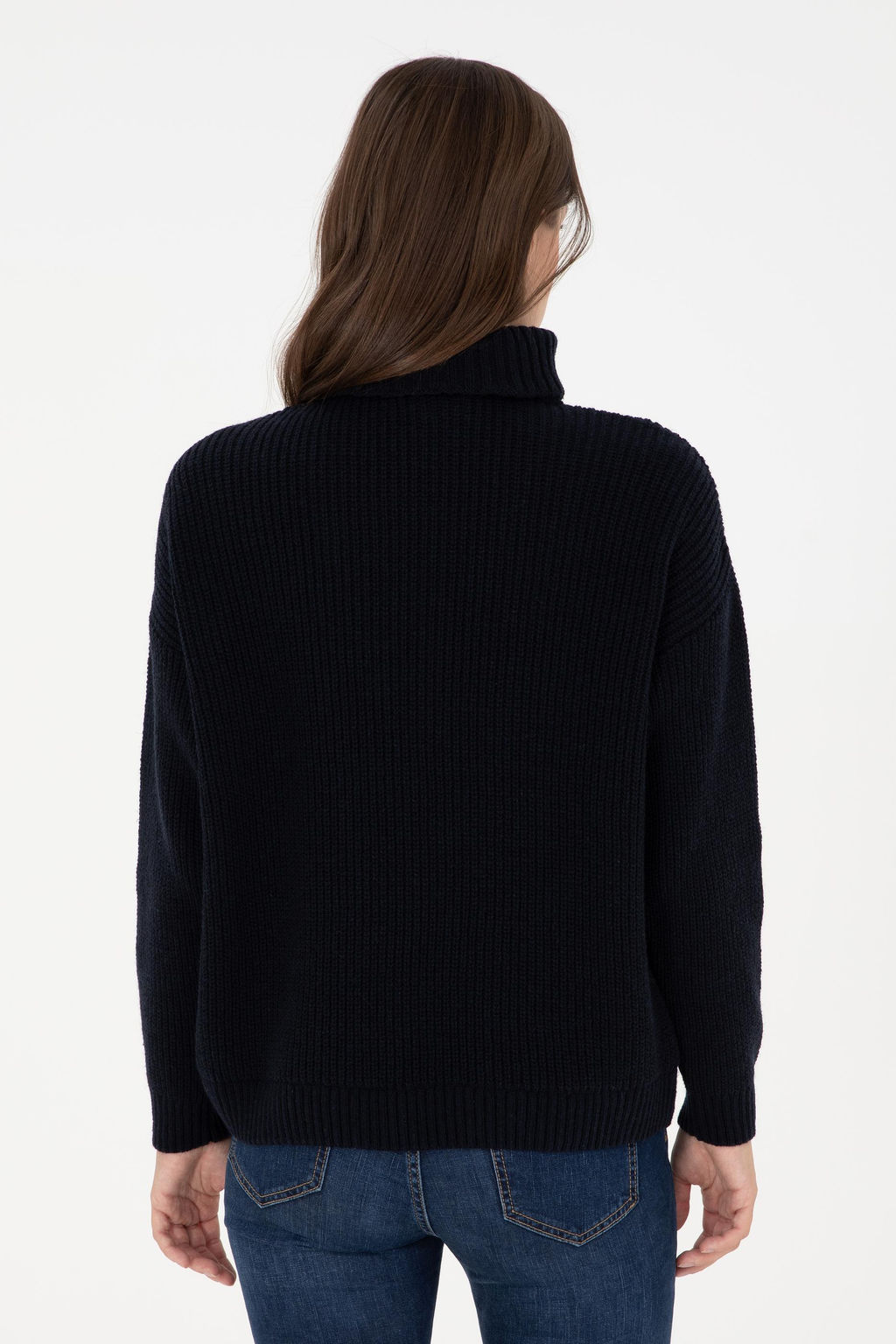 Женский темно-синий свитер Неожиданная скидка в корзине - U.s. polo assn фото 5