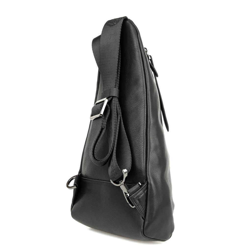 Мужская кожаная сумка-слинг - Barcelo biagi фото 3