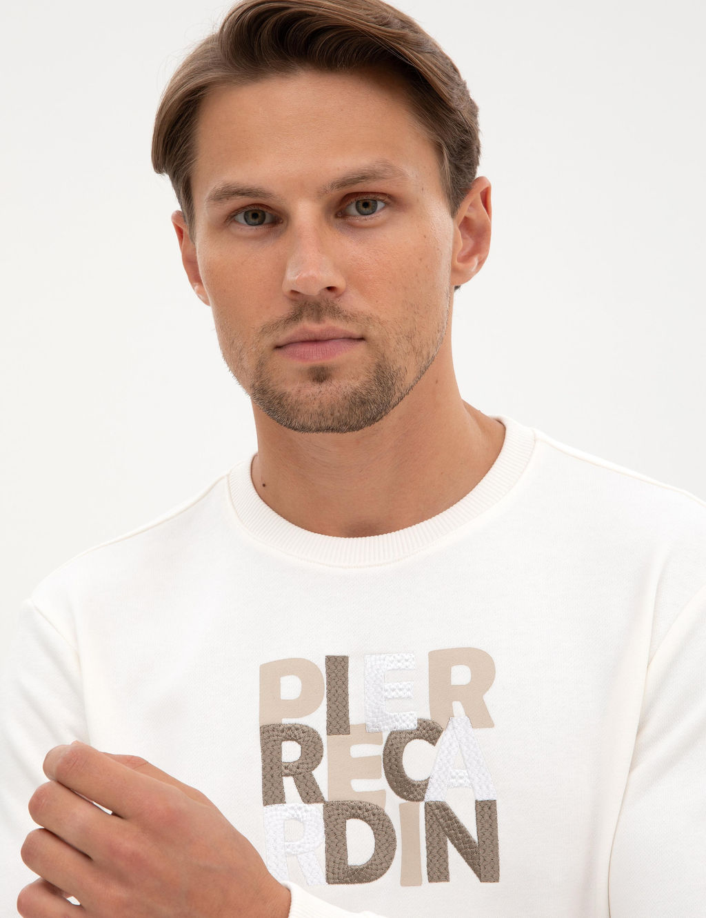 Ekru Regular Fit Sweatshirt - Pierre cardin фото 2