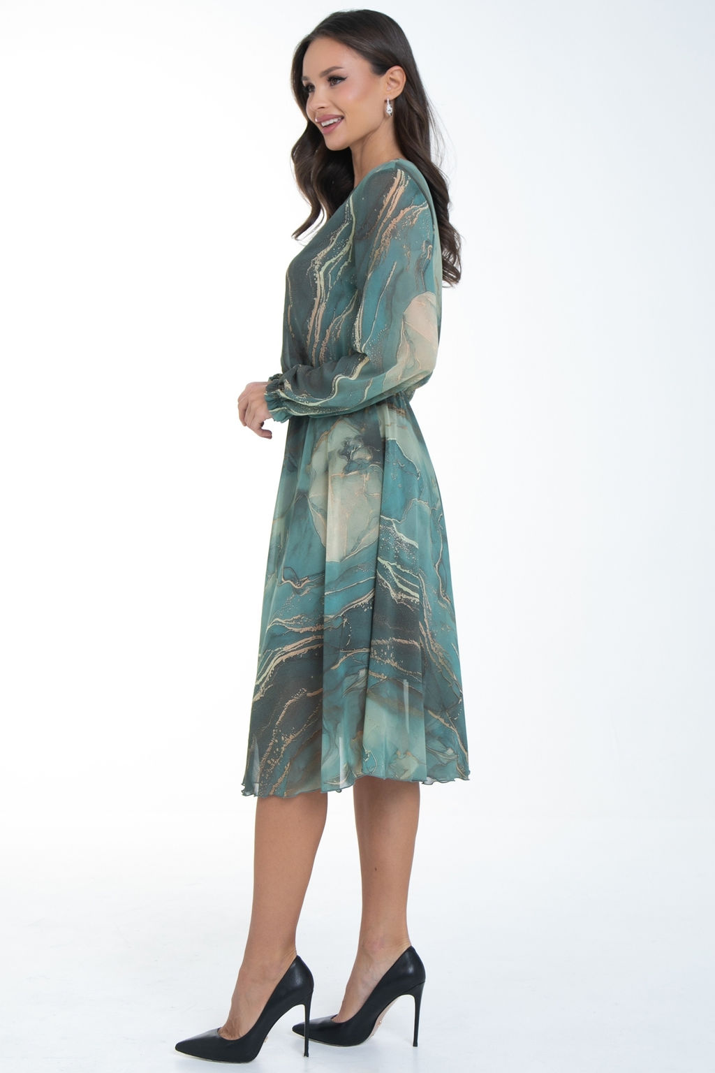 Платье Очарование шифона (грин) - Diolche фото 6