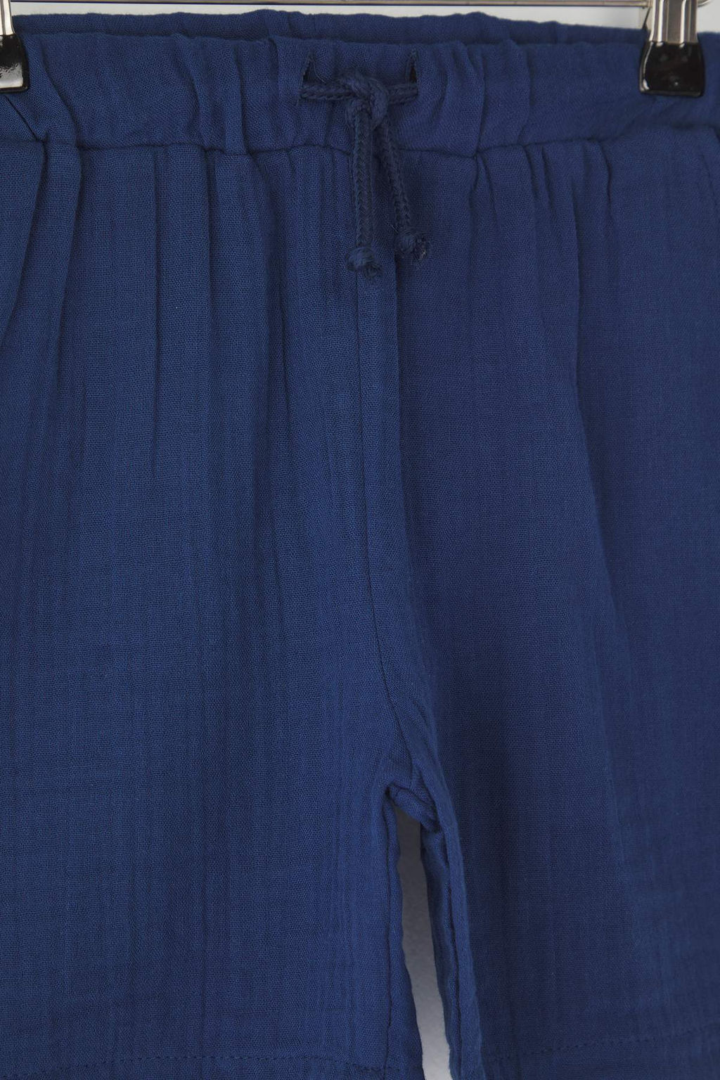 Lacivert Erkek Cocuk %100 Pamuk Basic Beli Lastikli Muslin Dokuma Sort & Bermuda TKDSS25SR00032 - Trendyolmilla фото 2