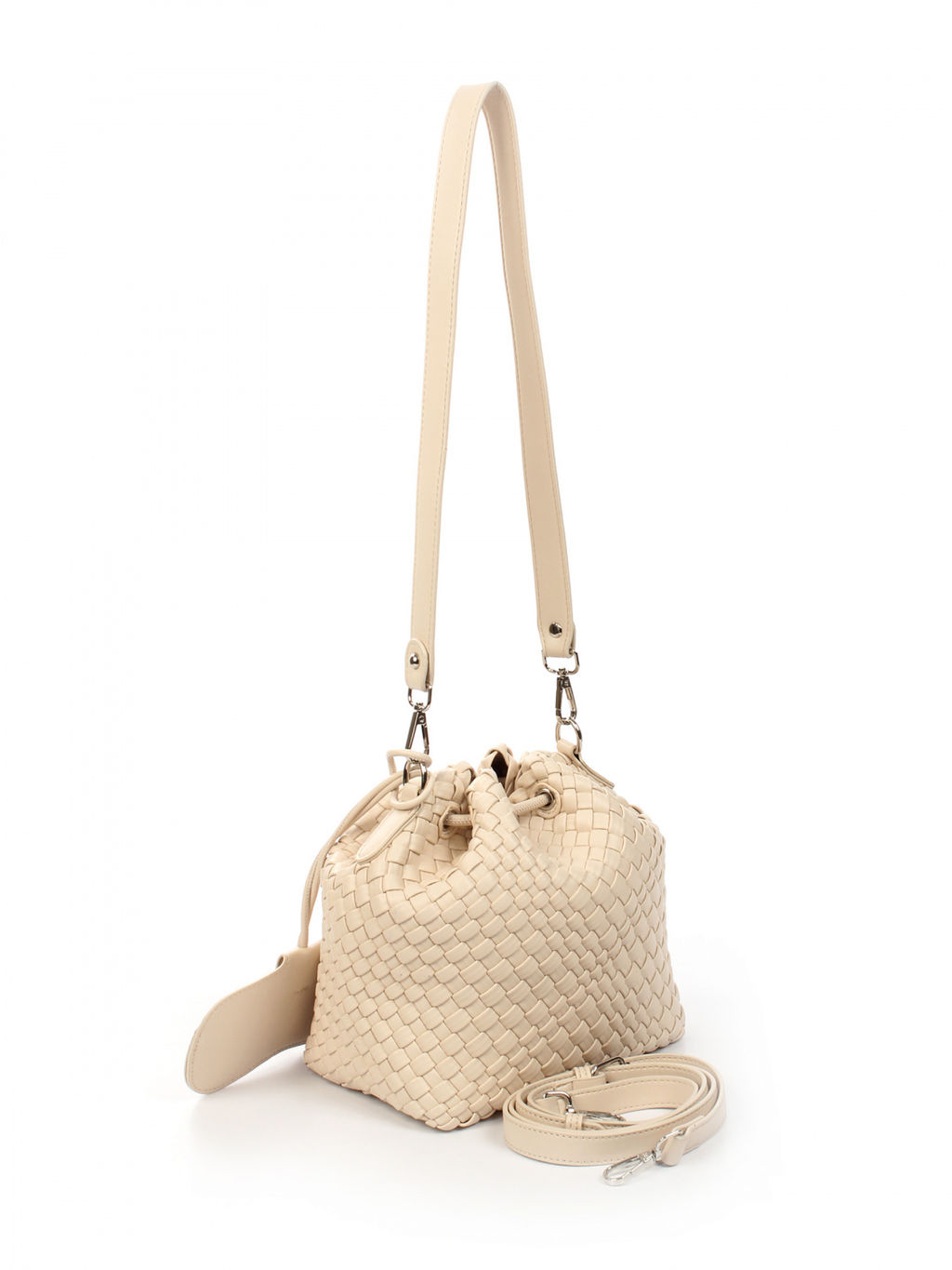 LACCOMA сумка СУ038-слоновая кость эко кожа хлопок  фото 2