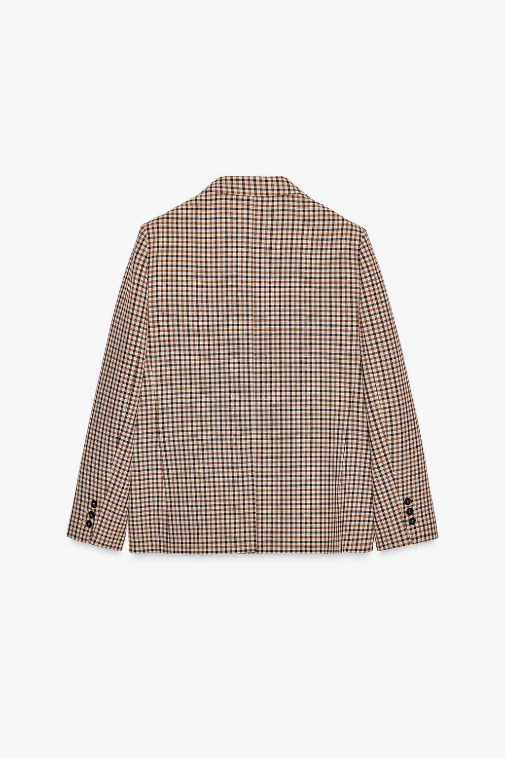 ZW COLLECTION CHECK STRAIGHT BLAZER - Zara фото 7