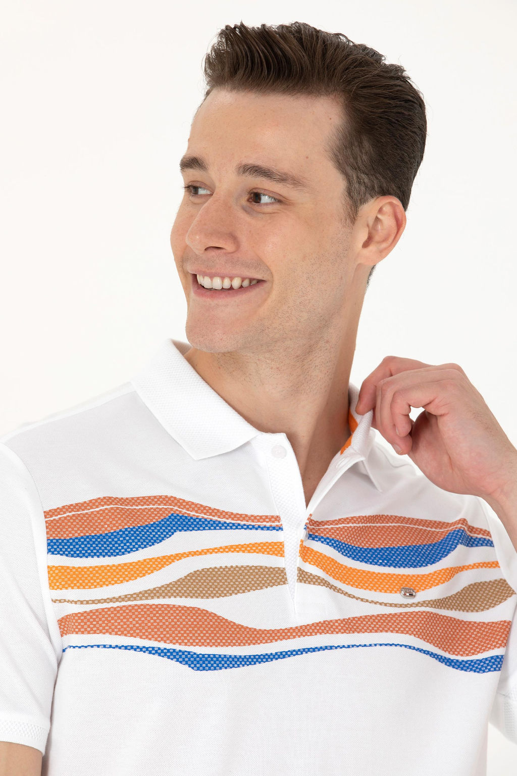 Мужская оранжевая футболка - U.s. polo assn фото 16