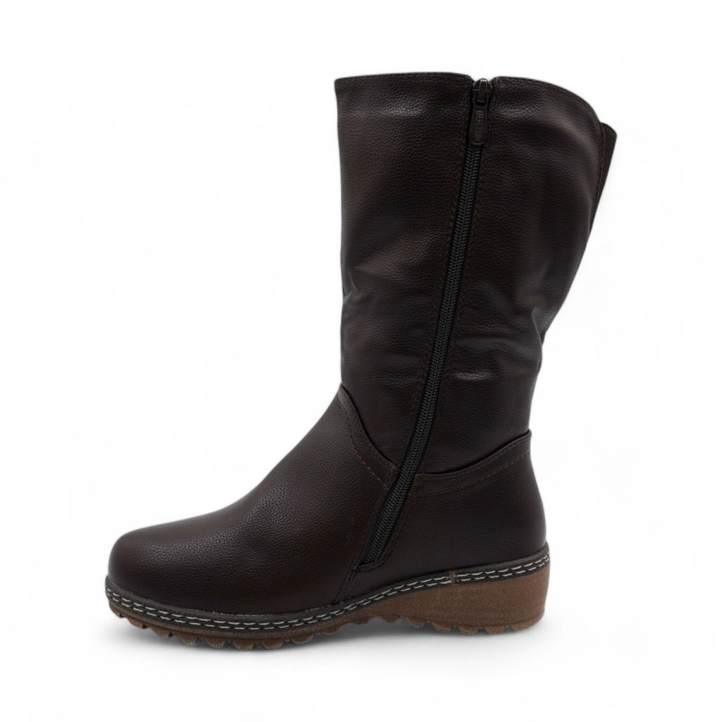 сапоги Н3583-9 темно-коричневые - Sport фото 3