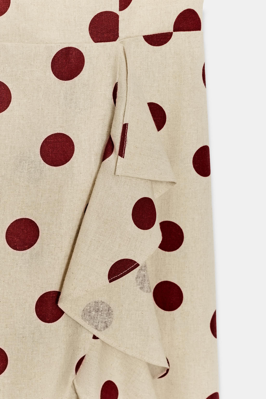 VESTIDO MIDI LUNARES CON LINO / 930 - Zara фото 10