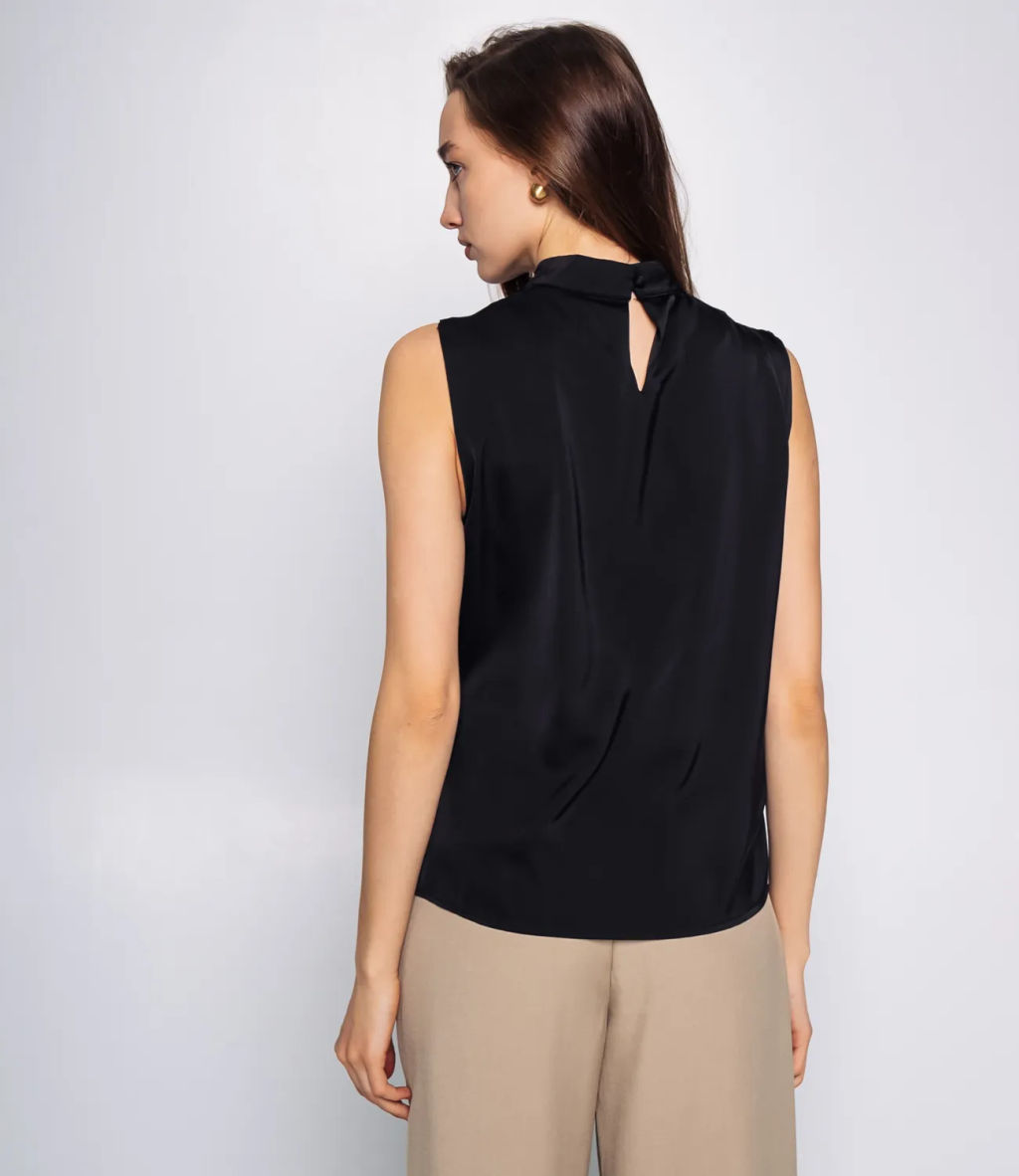 Блуза #КТ1197, чёрный