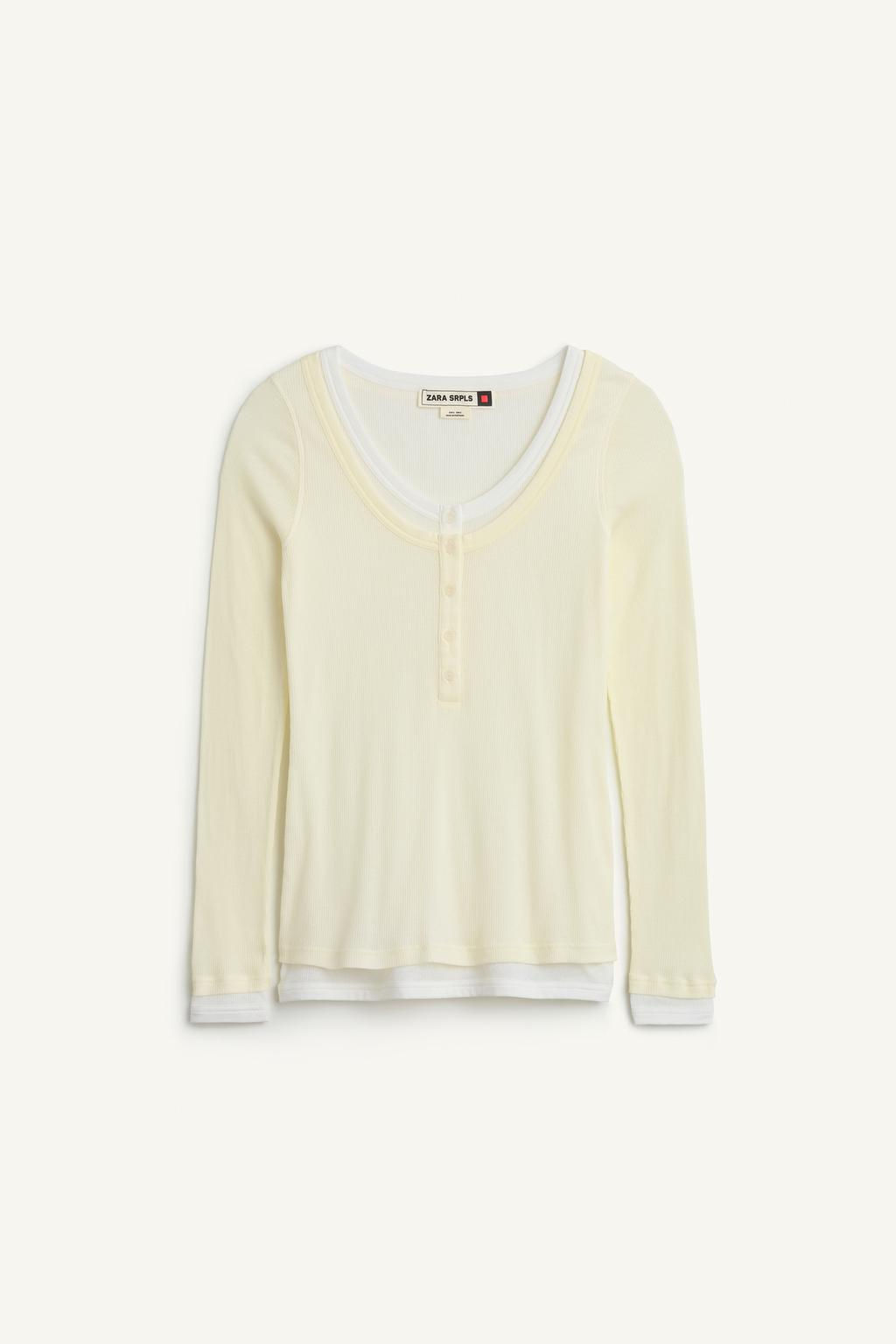CTTN DBL TSHRT 16 / Burgundy - Zara фото 9