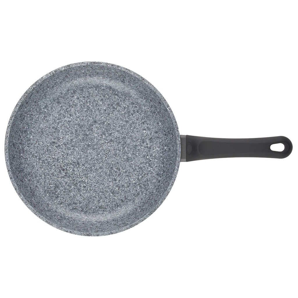 51265 GIPFEL Сковорода ARNICA 26x4.5 см из литого алюминия, с индукционным дном, с 3-слойным антипригарным покрытием Pfluon Granite, c бакелитовой ручкой с покрытием Soft-touch. Толщина: 2,2/4,2мм  фото 3