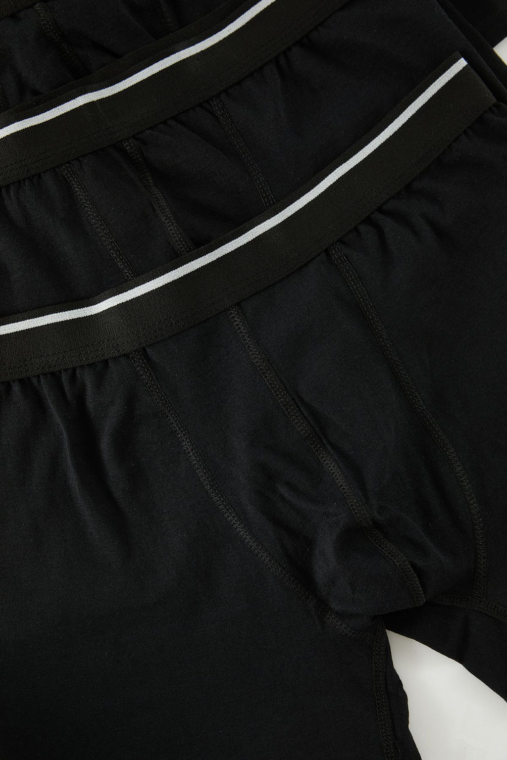 Siyah 10lu Paket Duz Erkek Boxer TMNSS24BX00025 - Trendyolmilla фото 3
