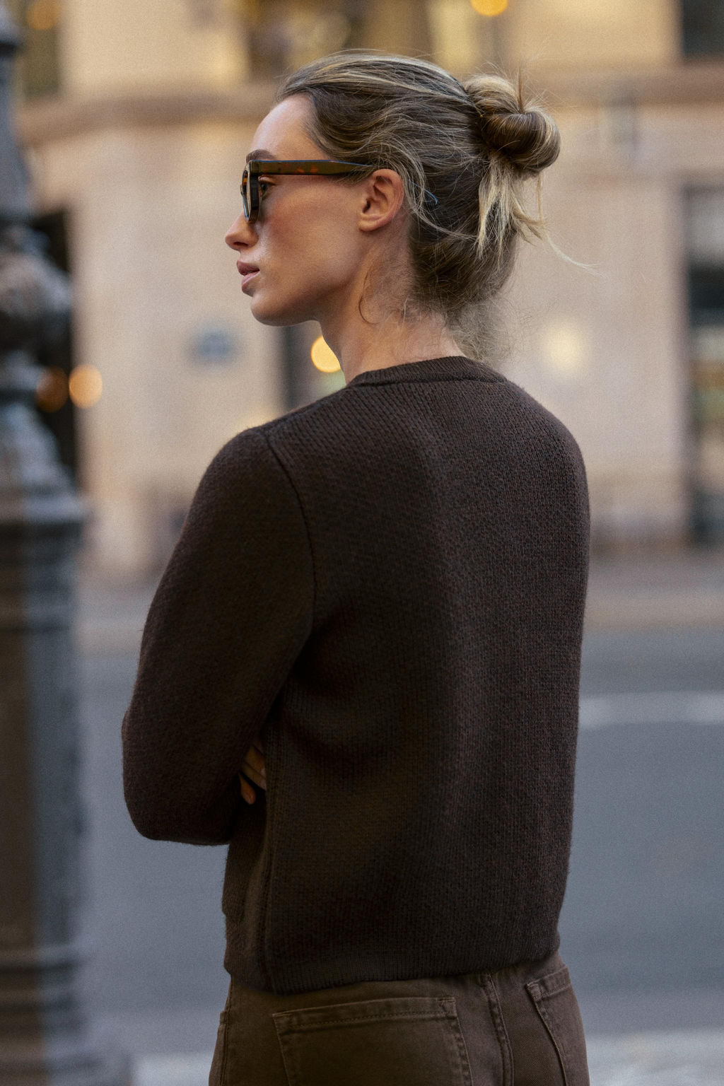 KNIT CARDIGAN WITH GOLDEN BUTTONS - Zara фото 6