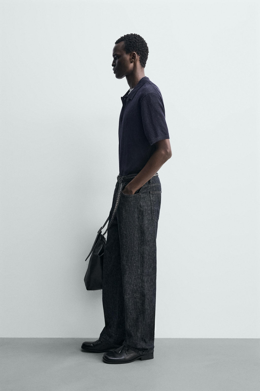 POLO PUNTO 100% LINO / Marino - Zara фото 4