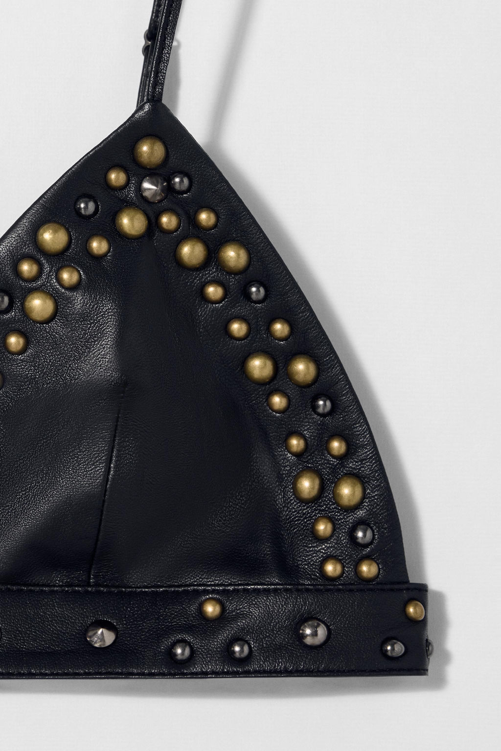 LEATHER STUDDED BRA KATE MOSS X ZARA  фото 4