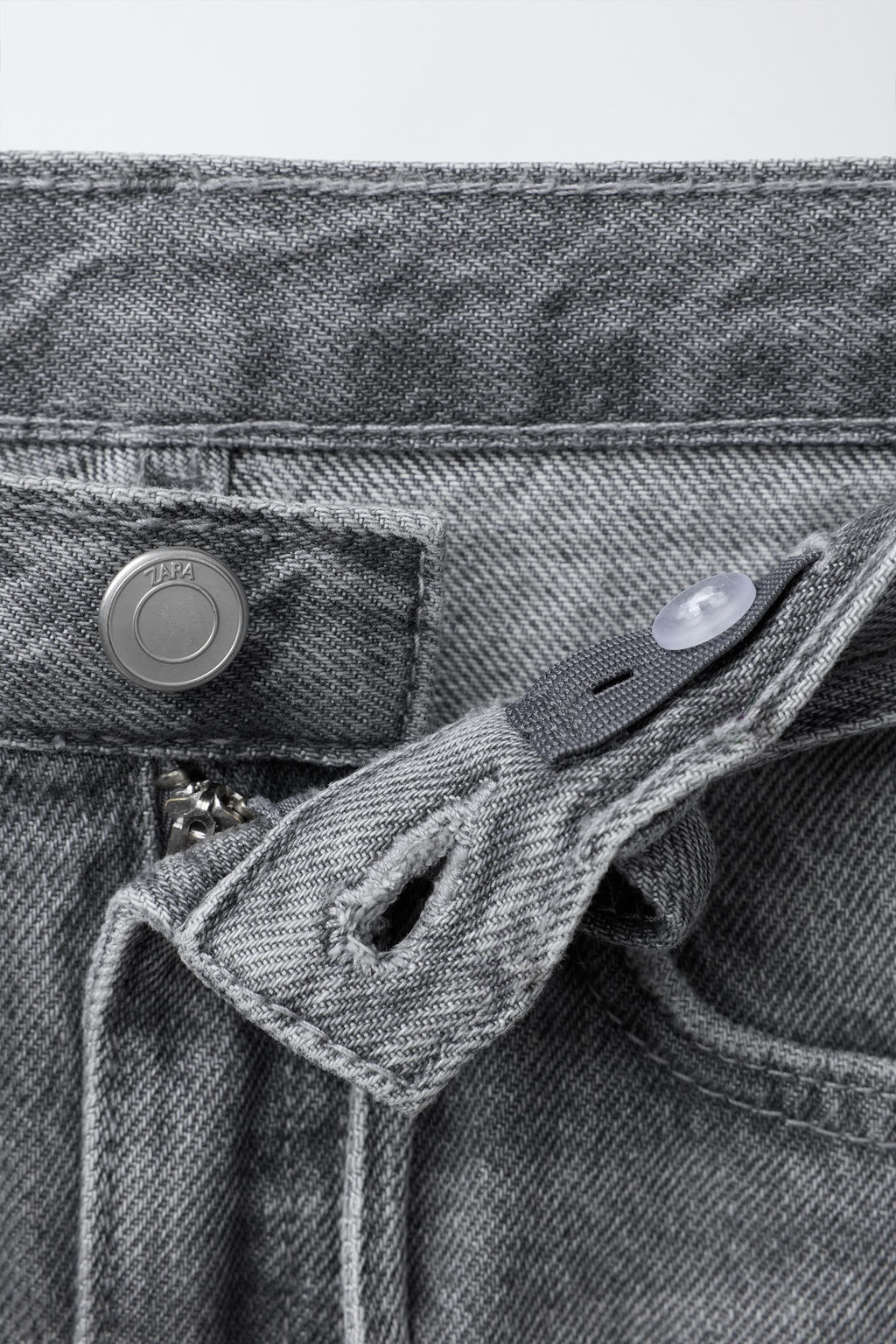 BARREL JEANS WITH BELT - Zara фото 4