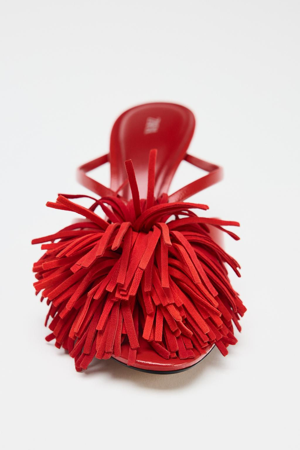 FRINGED HIGH-HEEL SANDALS - Zara фото 5