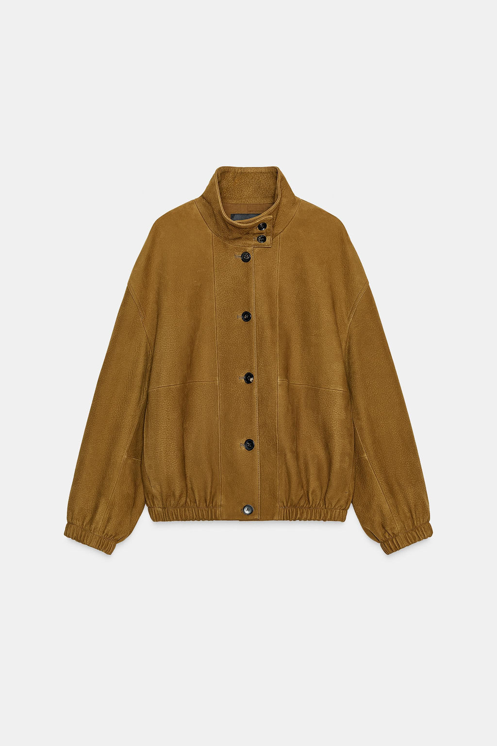 LEATHER BOMBER JACKET ZW COLLECTION LIMITED EDITION - Zara фото 7