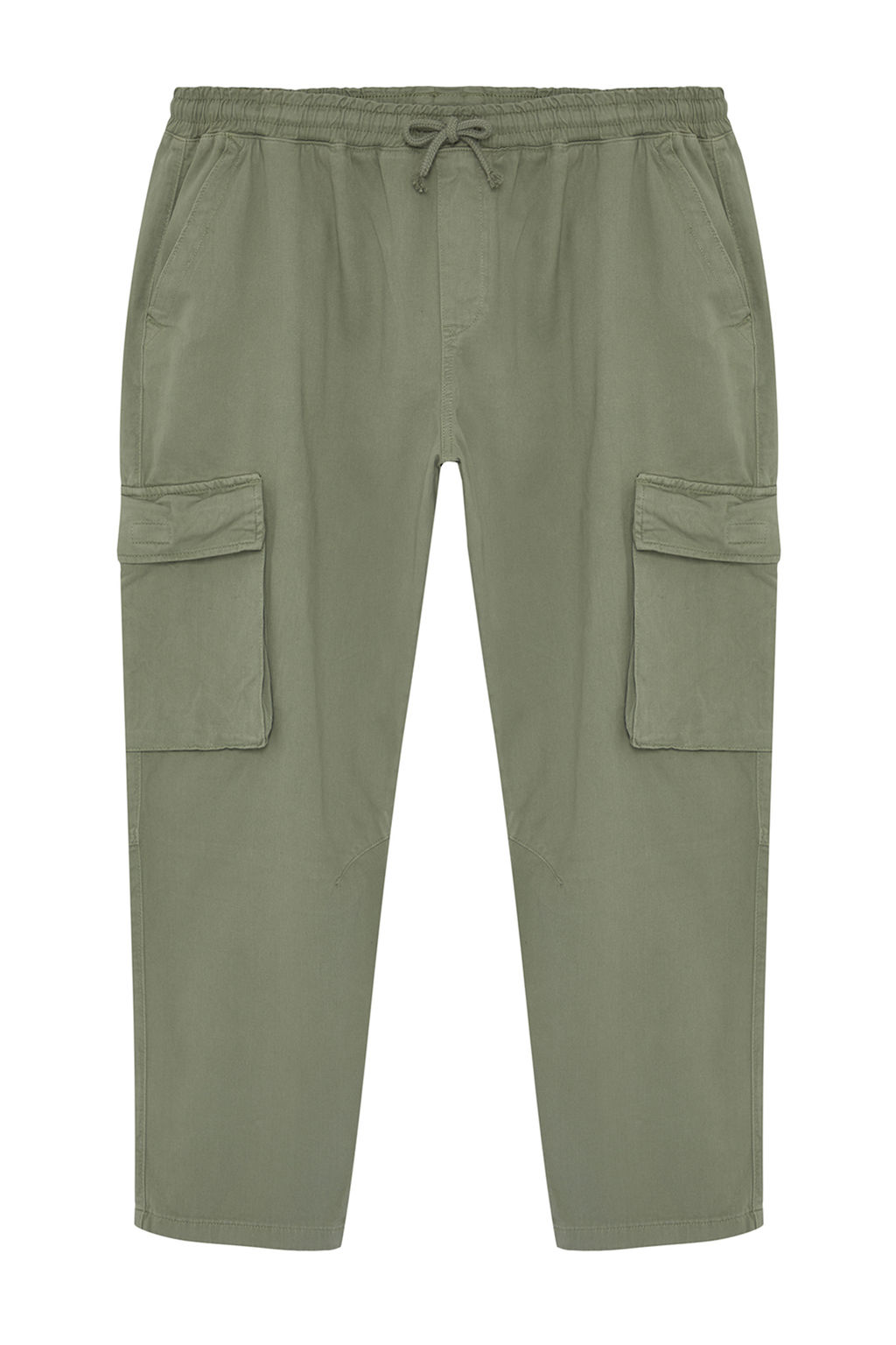 Ac?k Haki Regular Fit Kargo Cepli Beli Bagc?kl? Buyuk BedenPantolon TMNSS24AR00002