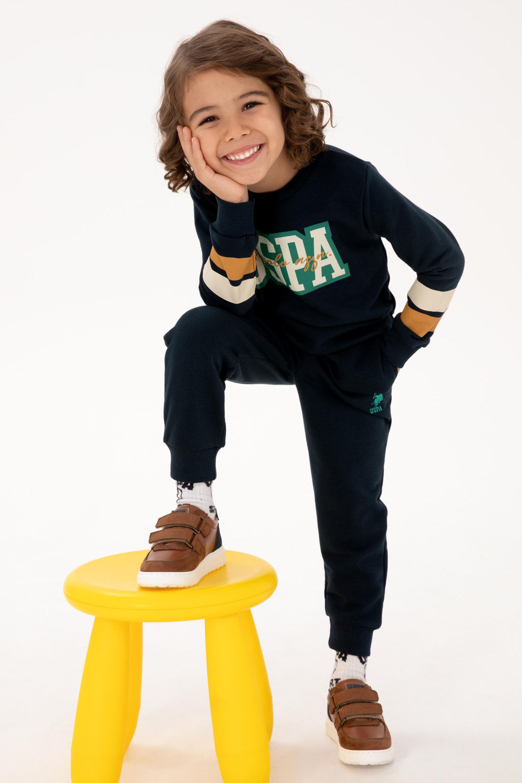 Erkek _ocuk Lacivert Pijama Tak_m_ - U.s. polo assn фото 9