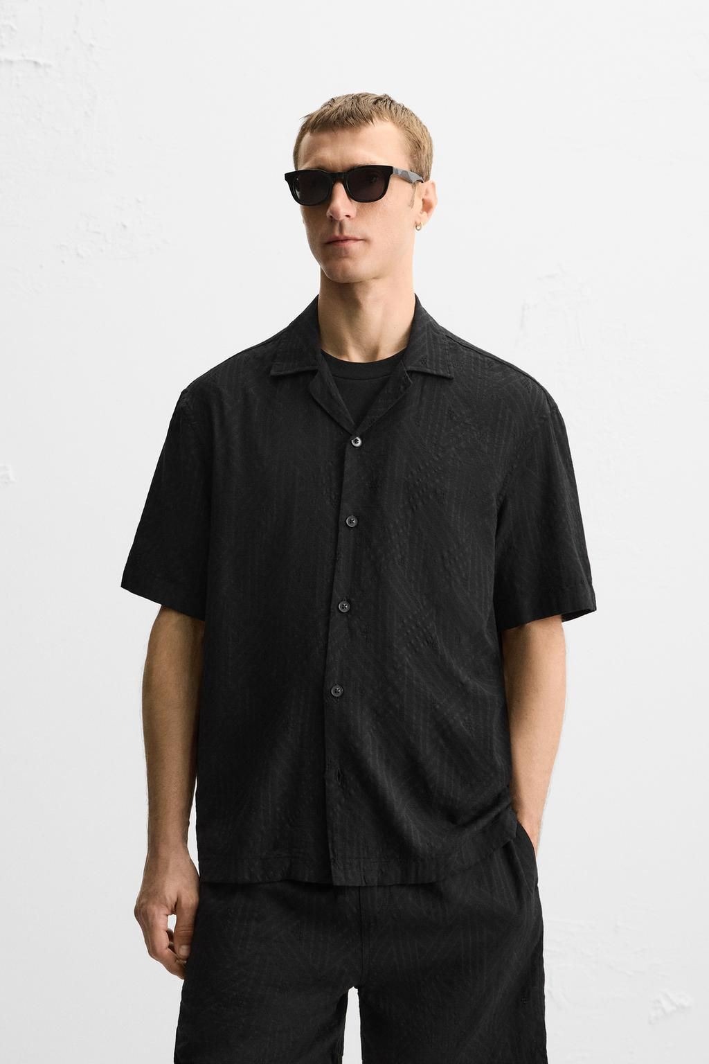 GEOMETRIC JACQUARD SHIRT - Zara фото 10