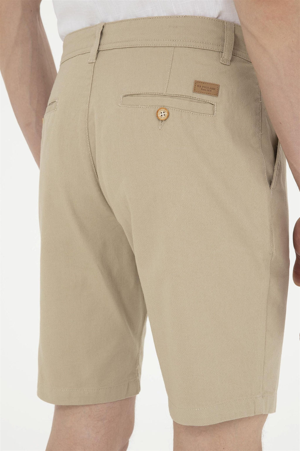 Мужские тканые шорты светло-хаки Неожиданная скидка в корзине - U.s. polo assn фото 7