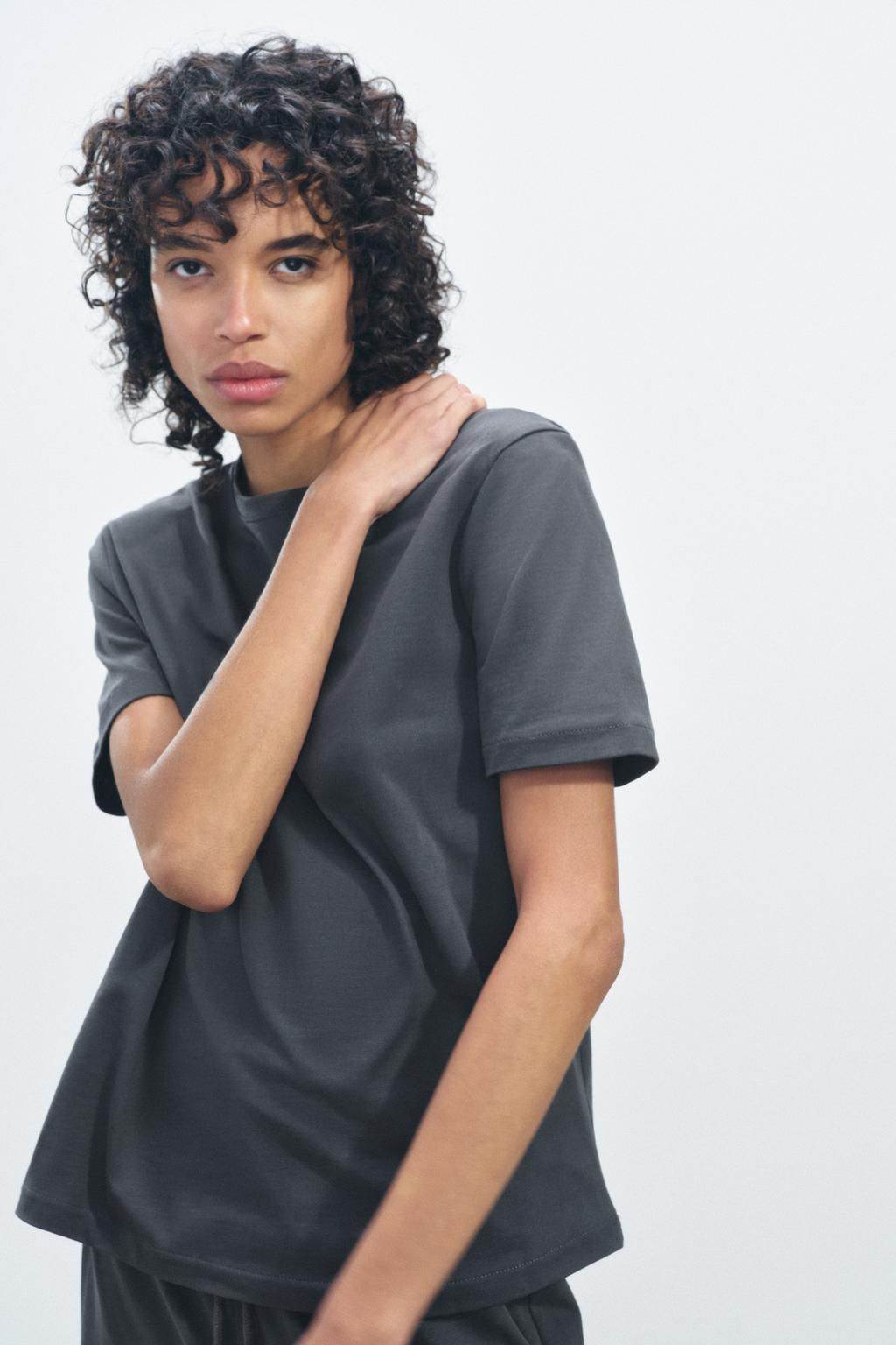 HEAVY COTTON T-SHIRT - Zara фото 47