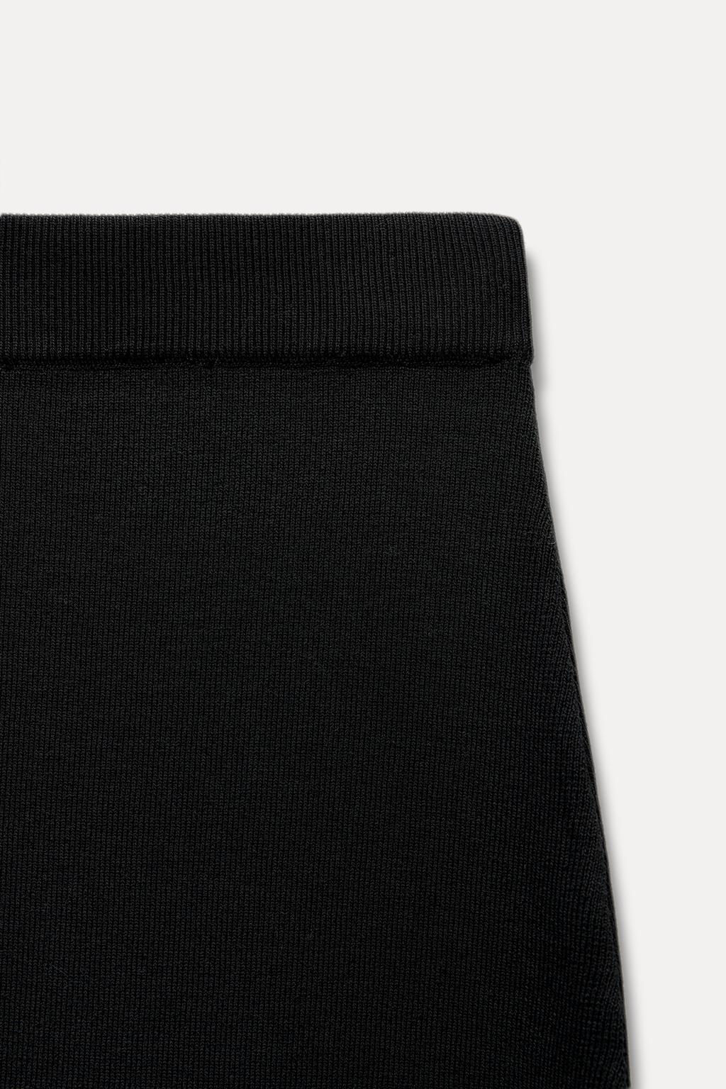 PLAIN KNIT MIDI SKIRT - Zara фото 12